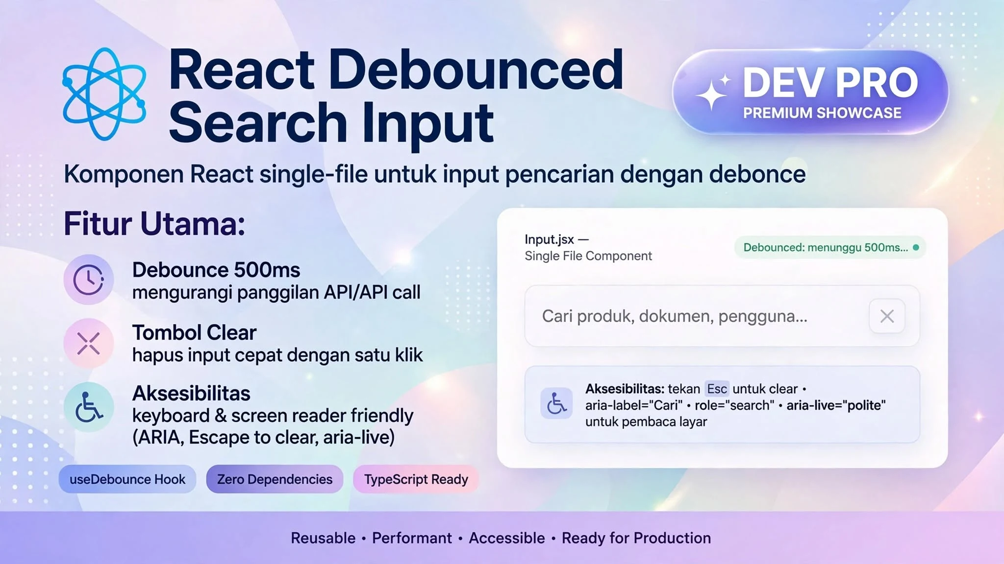 React Debounced Search Input