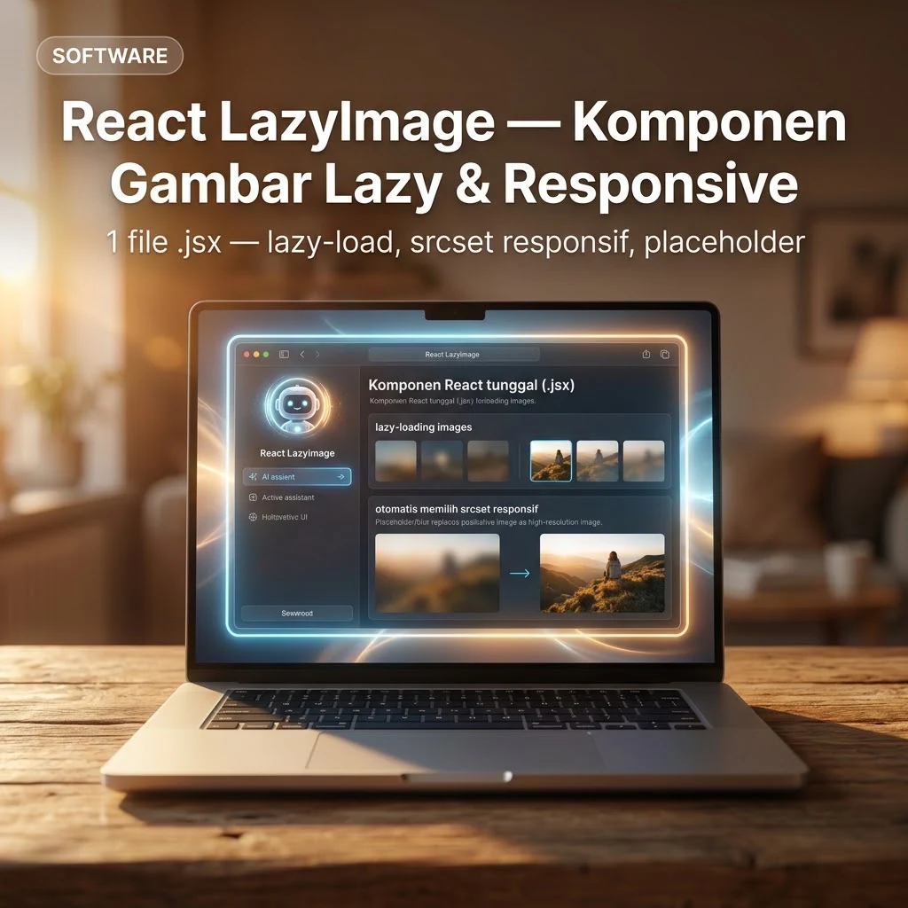 React LazyImage — Komponen Gambar Lazy & Responsive