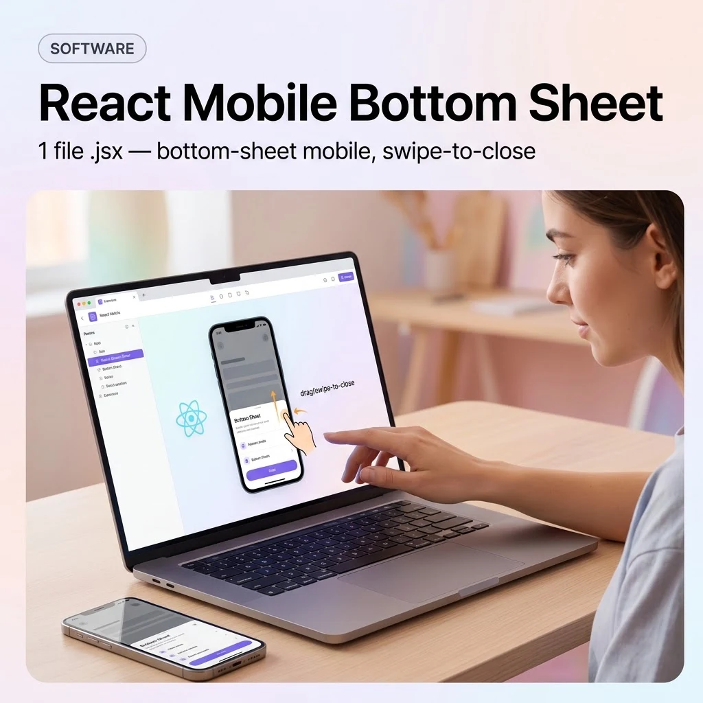React Mobile Bottom Sheet