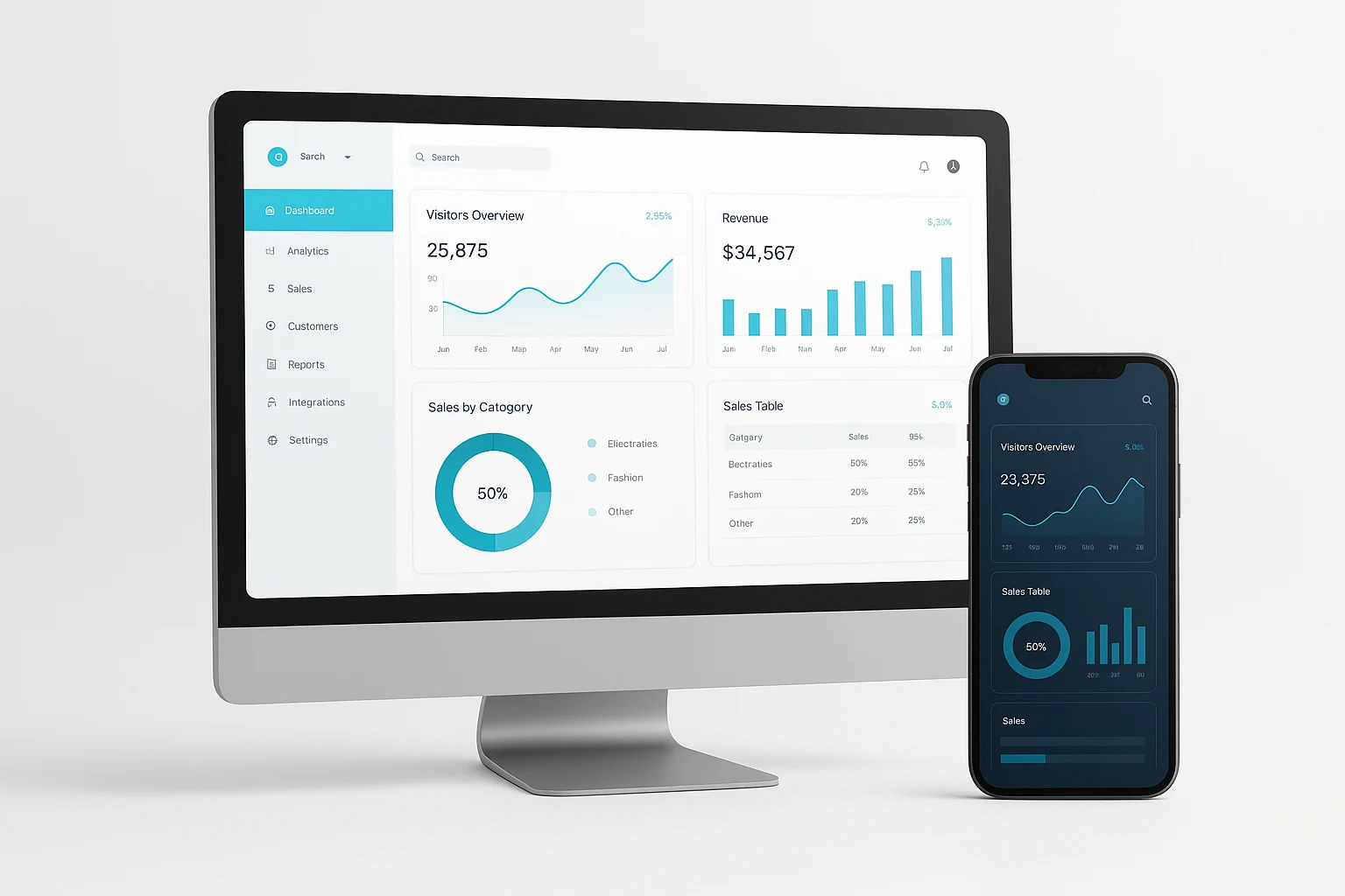 React + Tailwind Admin Dashboard (ID-Ready) — Figma & Docs