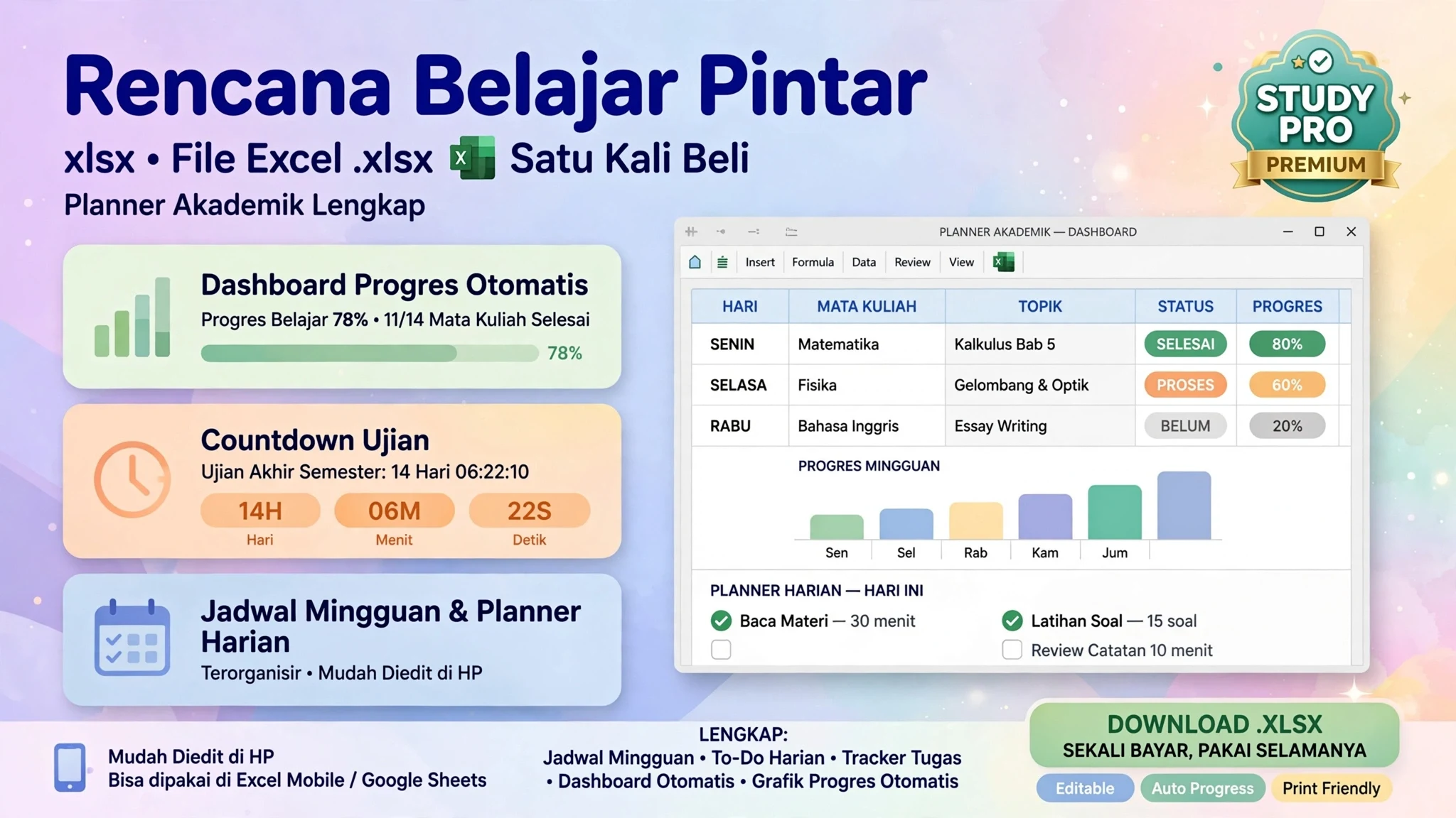 Rencana Belajar Pintar (.xlsx)