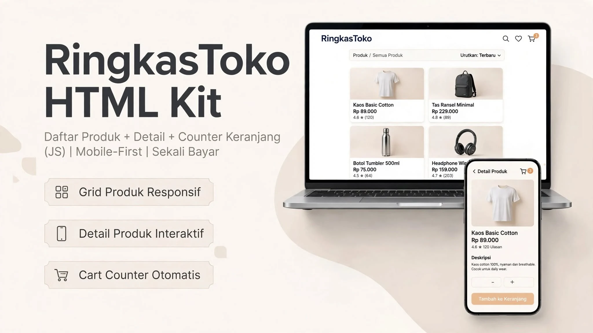 RingkasToko HTML Kit