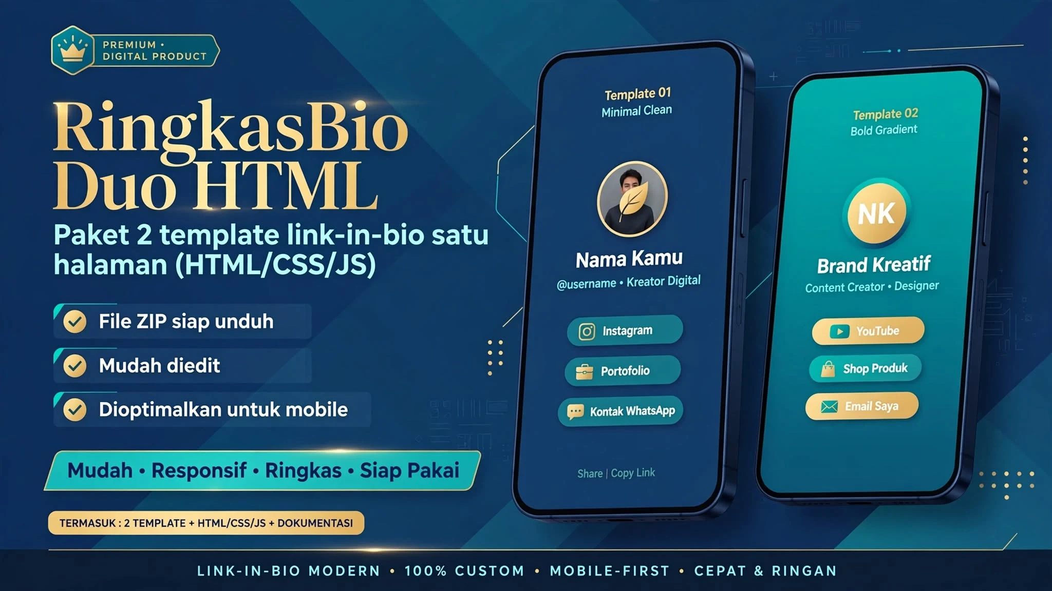 RingkasBio Duo HTML