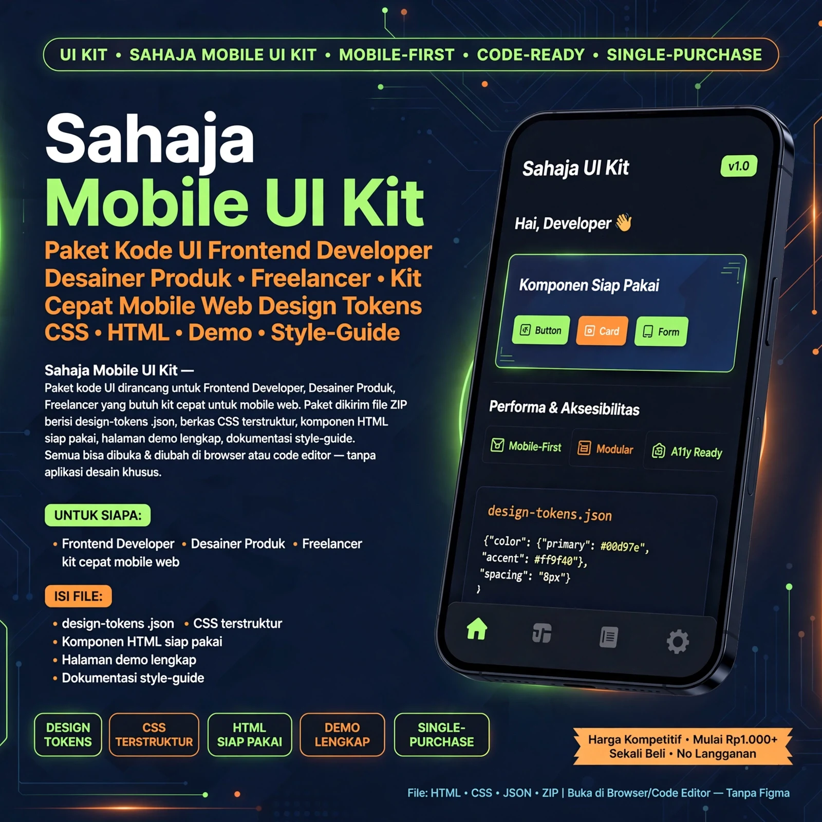 Sahaja Mobile UI Kit