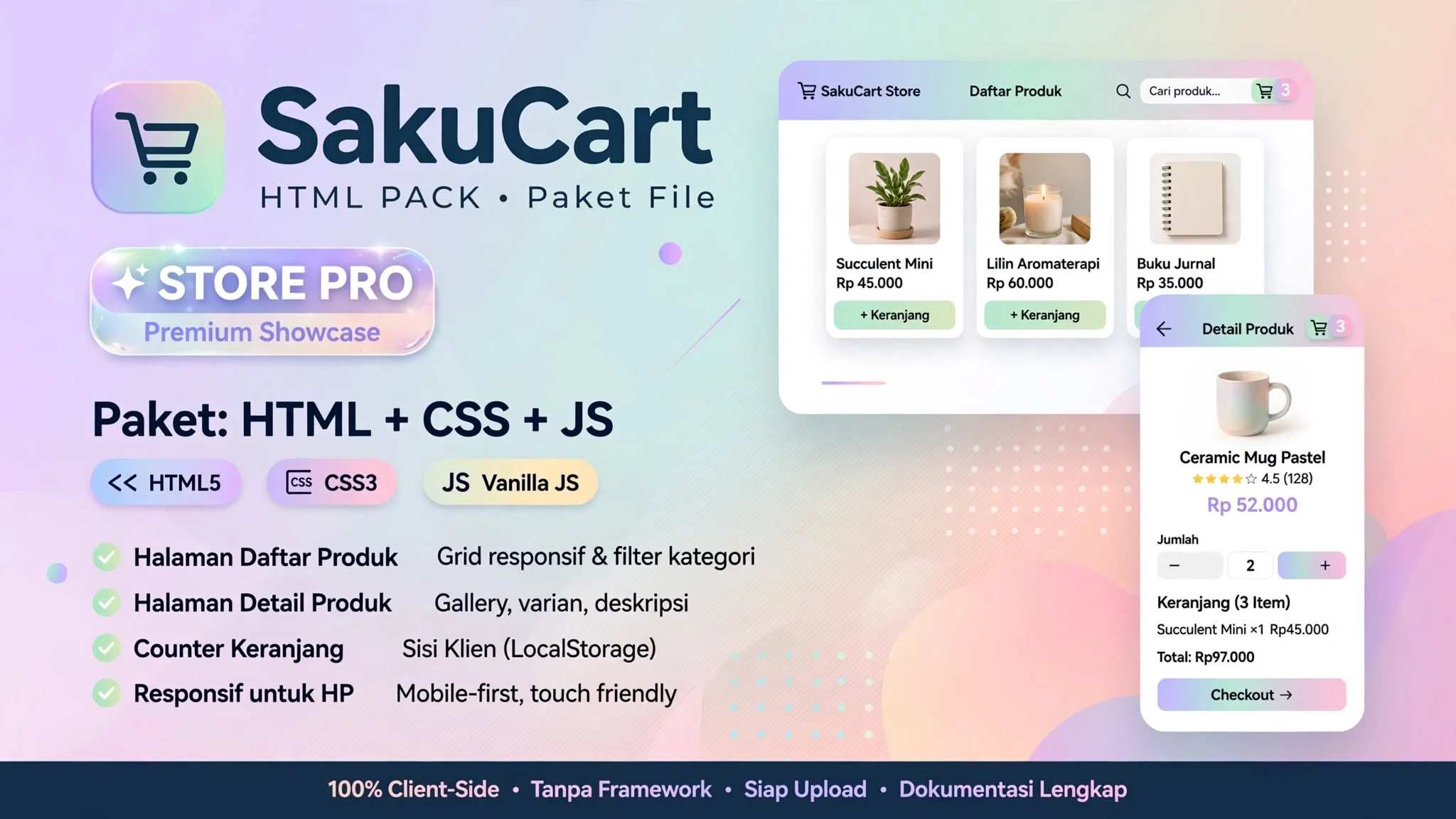SakuCart HTML Pack