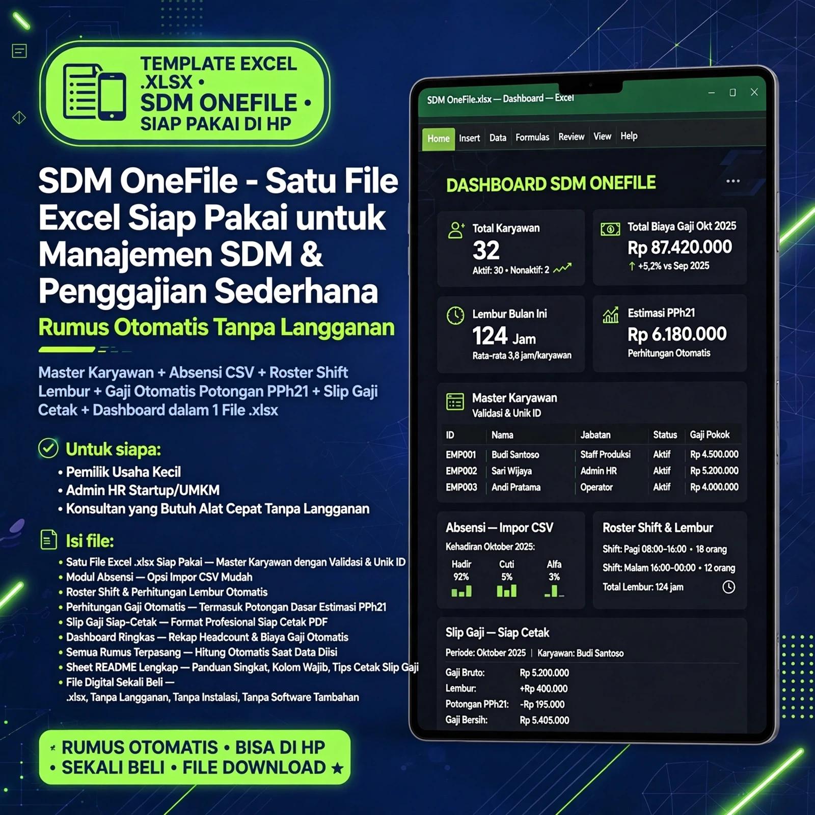 SDM OneFile (Excel .xlsx)