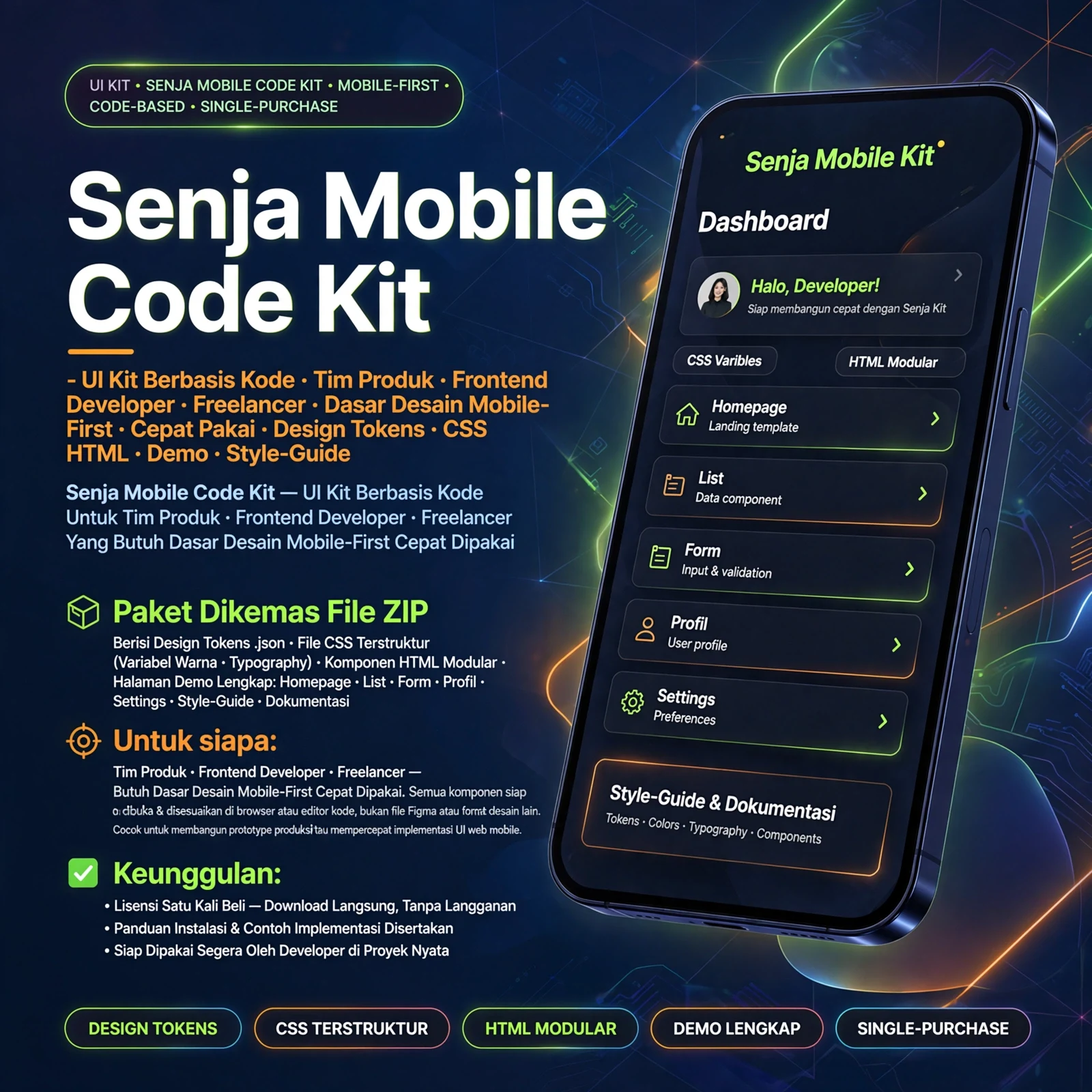 Senja Mobile Code Kit