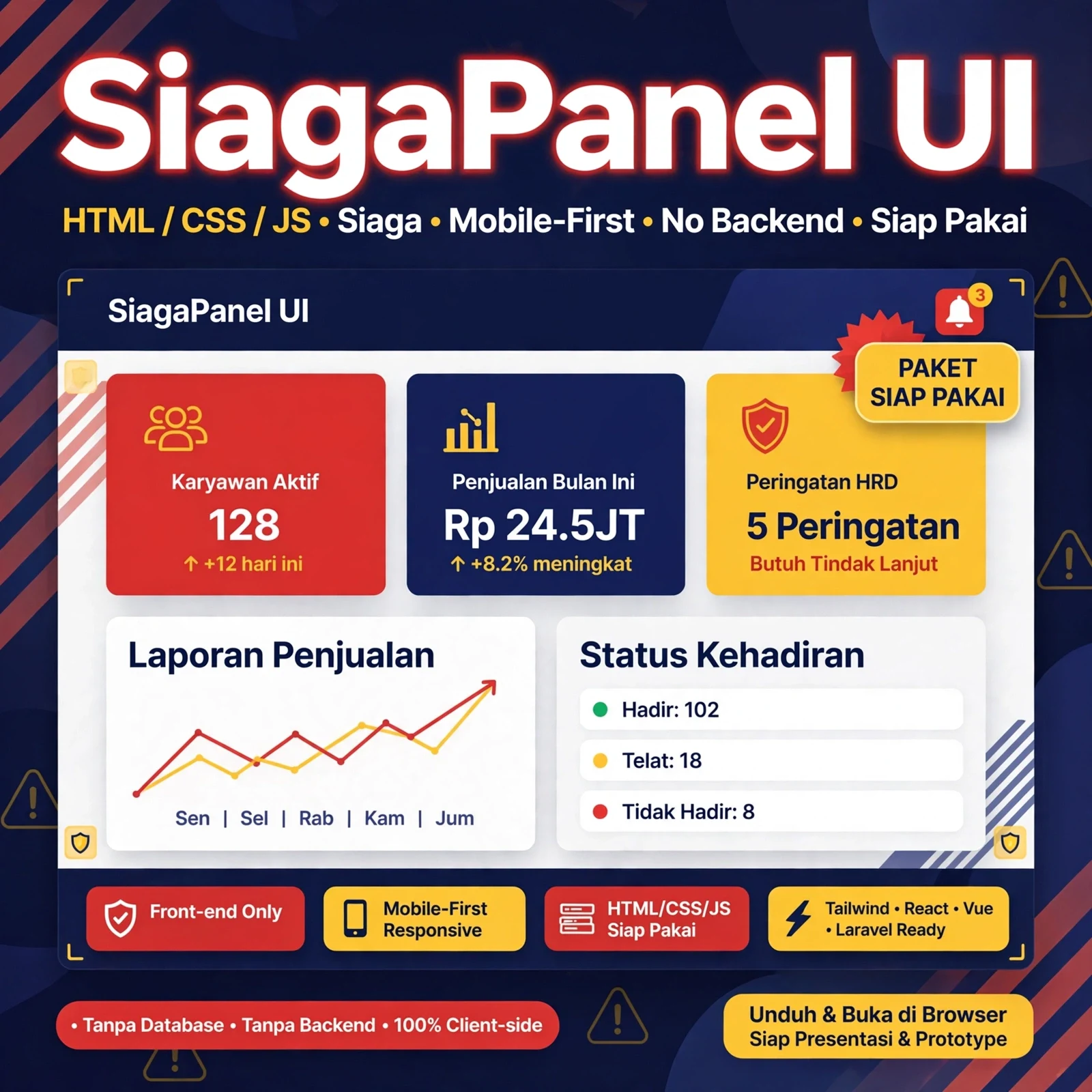 SiagaPanel UI