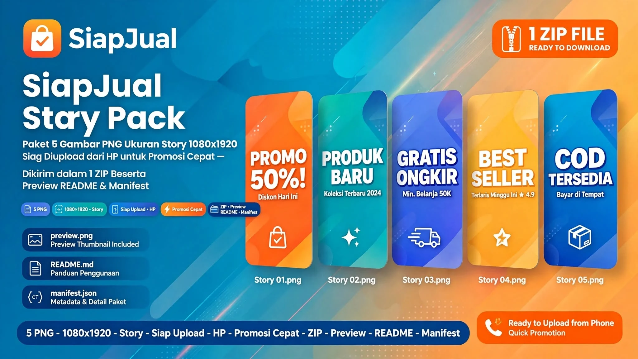 SiapJual Story Pack