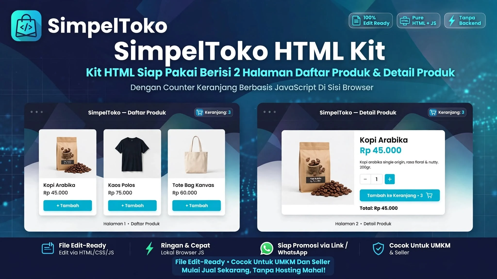 SimpelToko HTML Kit