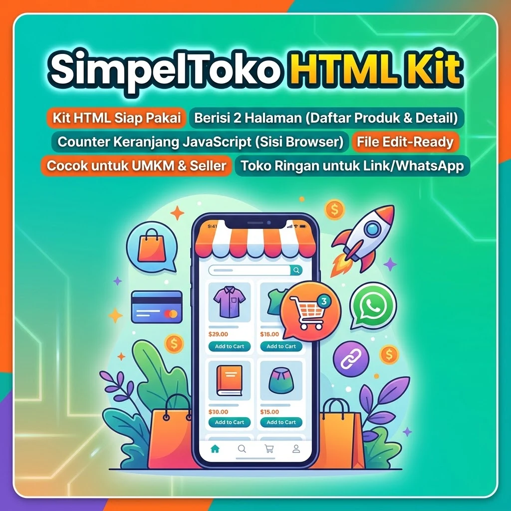 SimpelToko HTML Kit