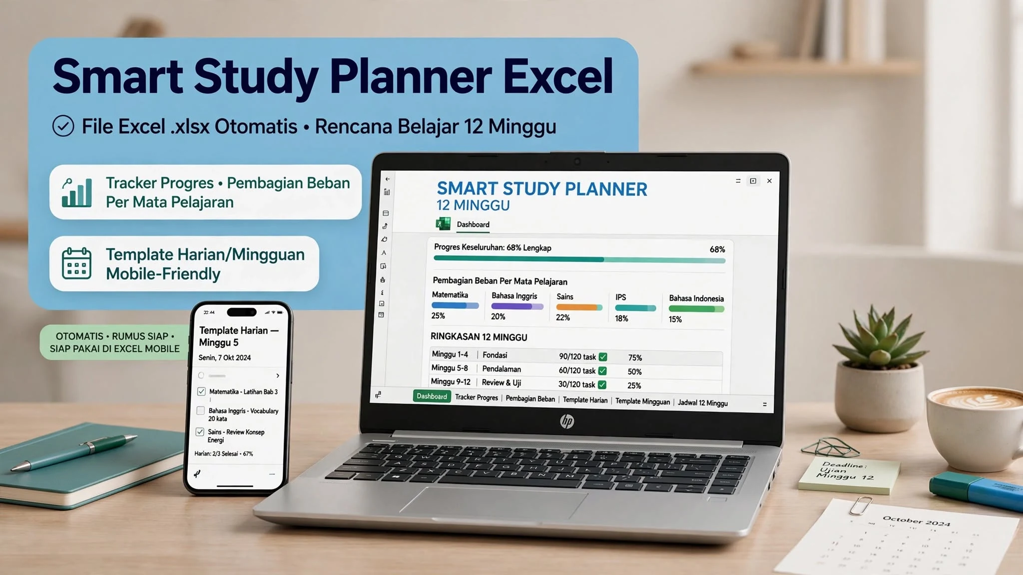 Smart Study Planner Excel