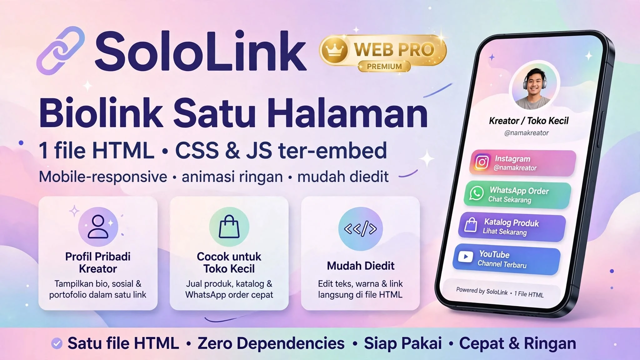 SoloLink — HTML Biolink