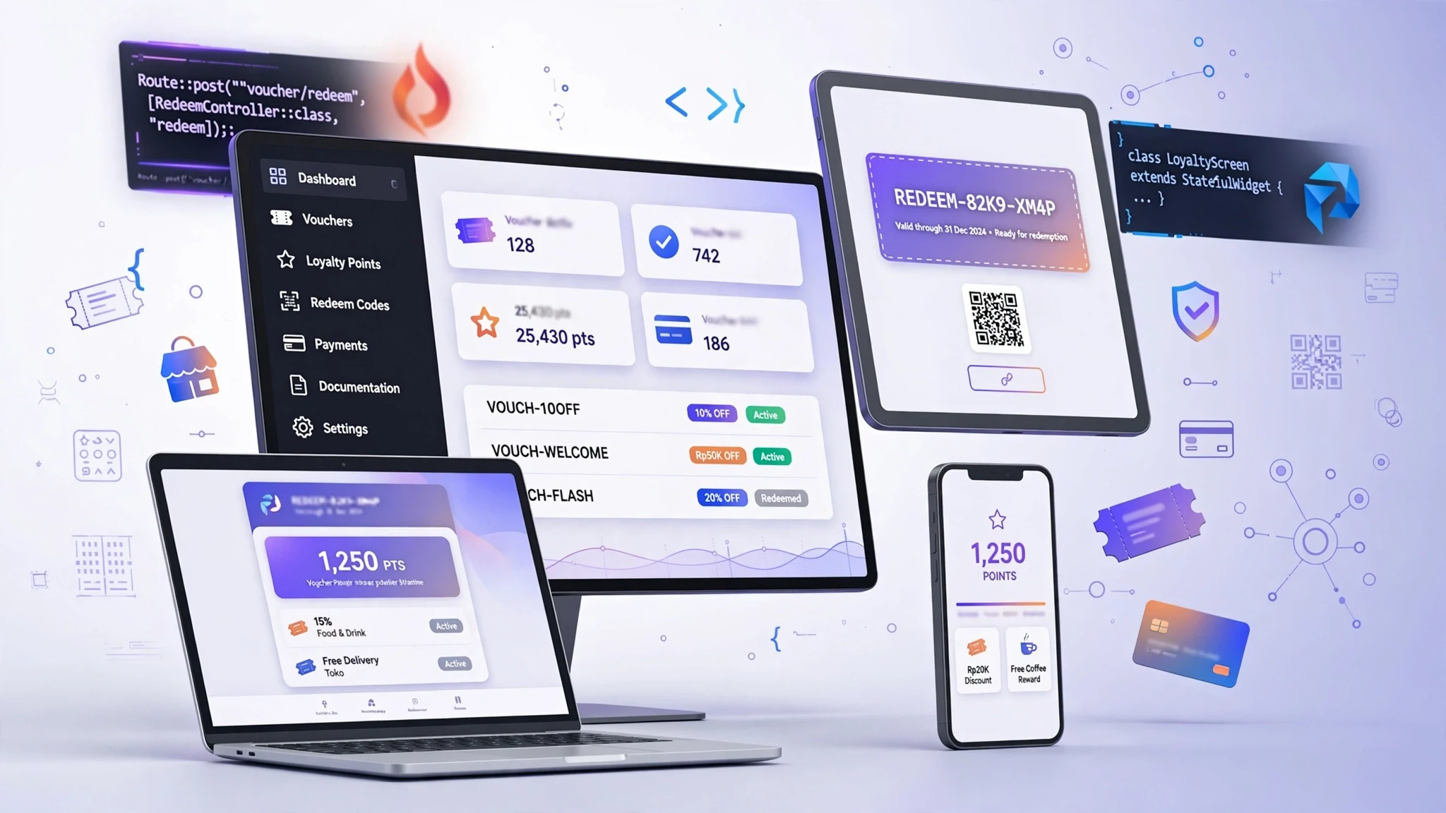 Source Code Sistem Loyalty & Voucher untuk Toko (Laravel + Flutter)
