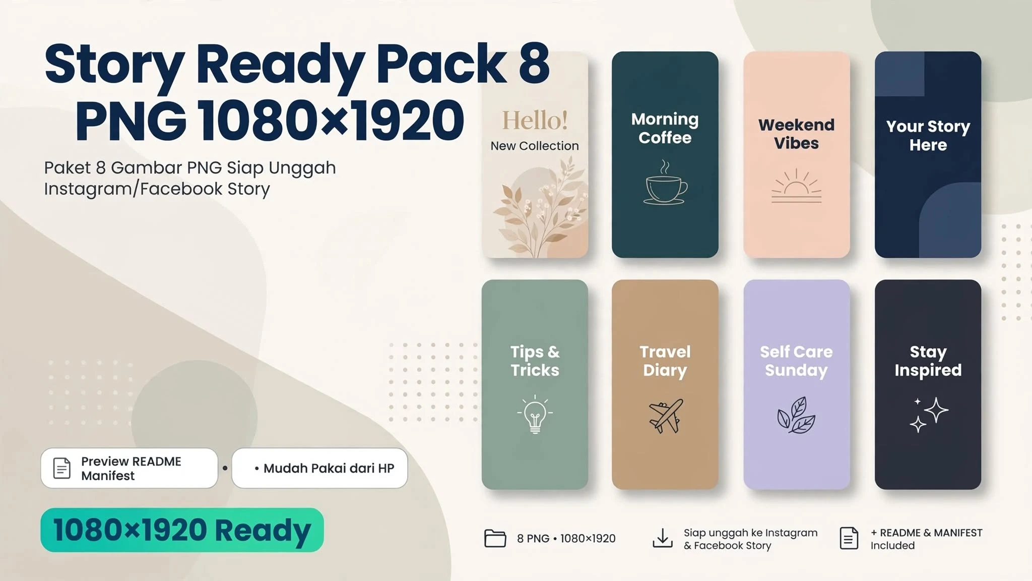 Story Ready Pack 8 PNG 1080×1920