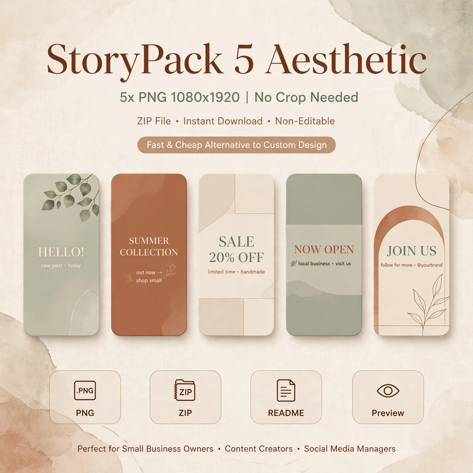 StoryPack 5 Aesthetic