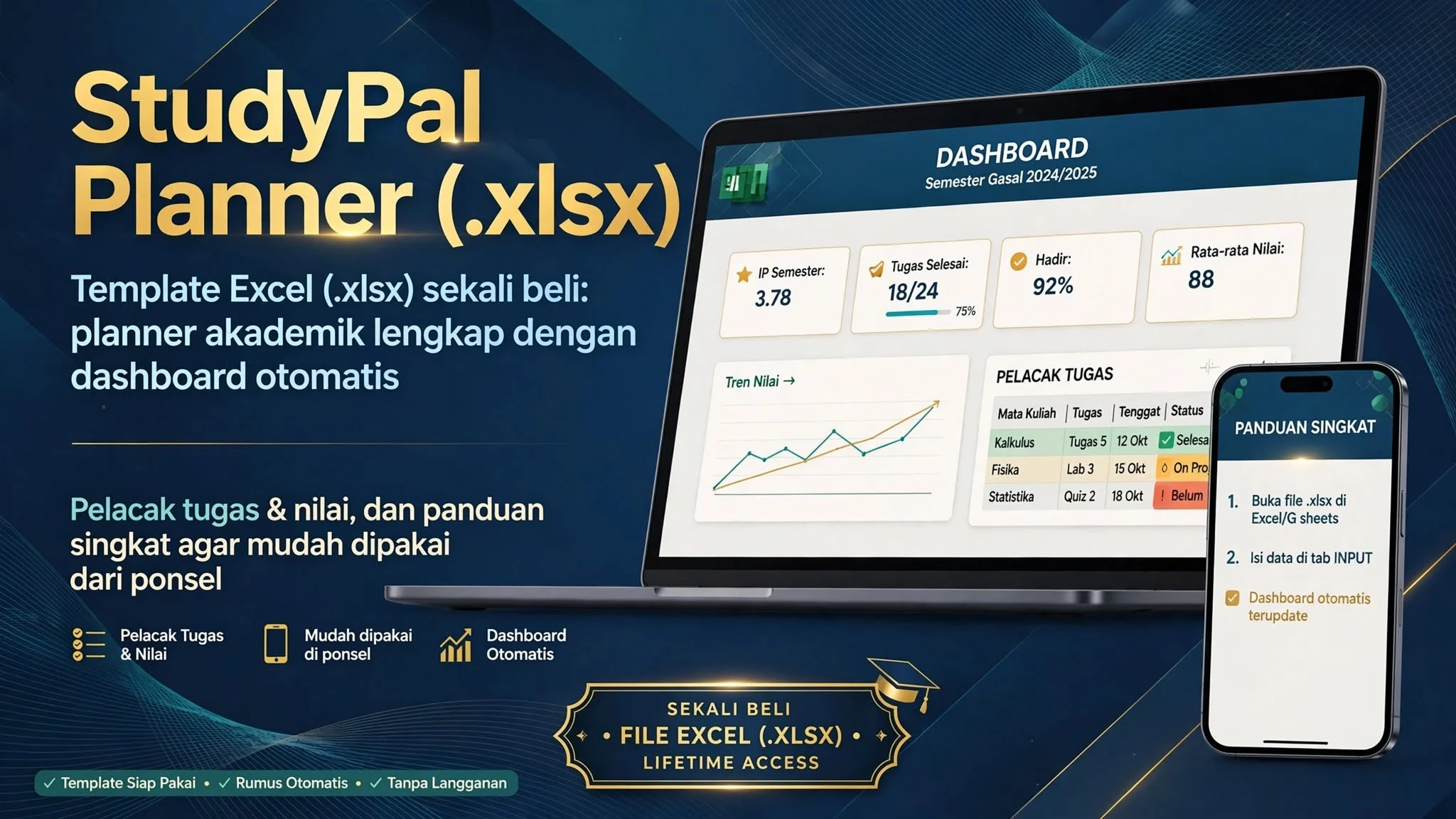 StudyPal Planner (.xlsx)