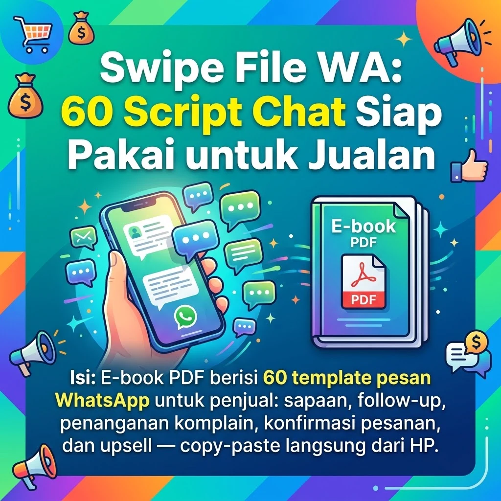 Swipe File WA: 60 Script Chat Siap Pakai untuk Jualan