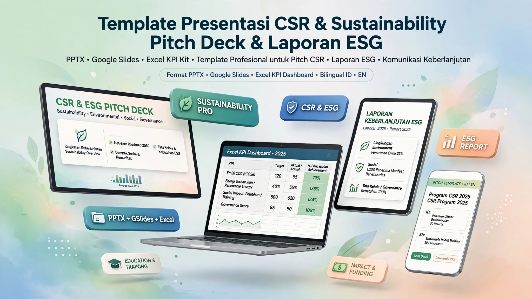Template Presentasi CSR & Sustainability