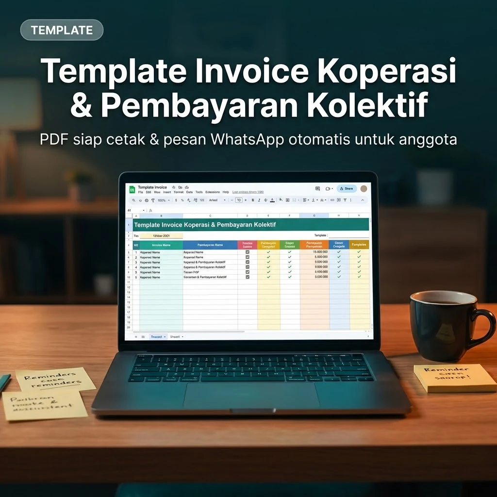 Template Invoice Koperasi & Pembayaran Kolektif