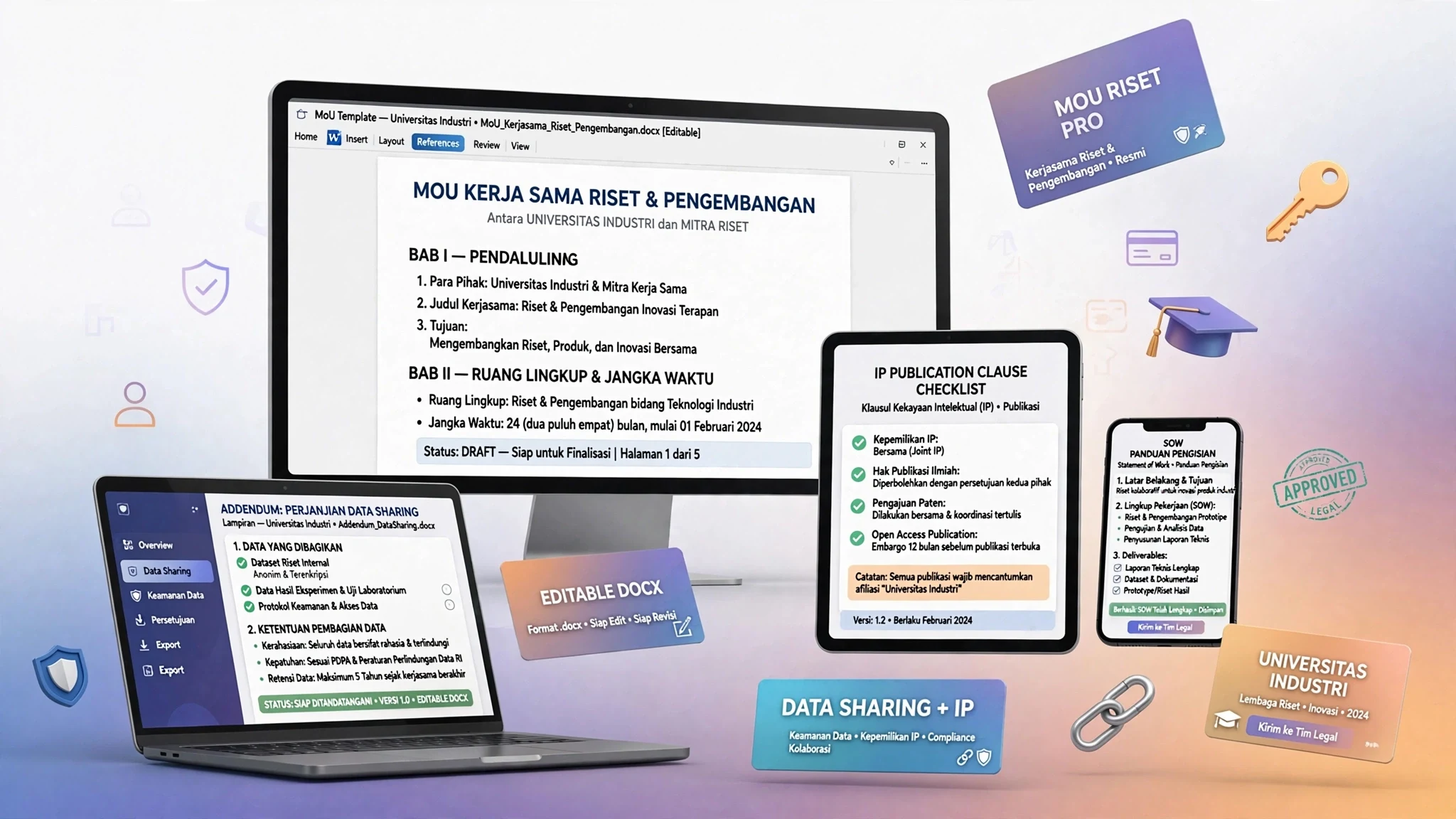 Template MoU Kerja Sama Riset & Pengembangan (Universitas ↔ Industri)