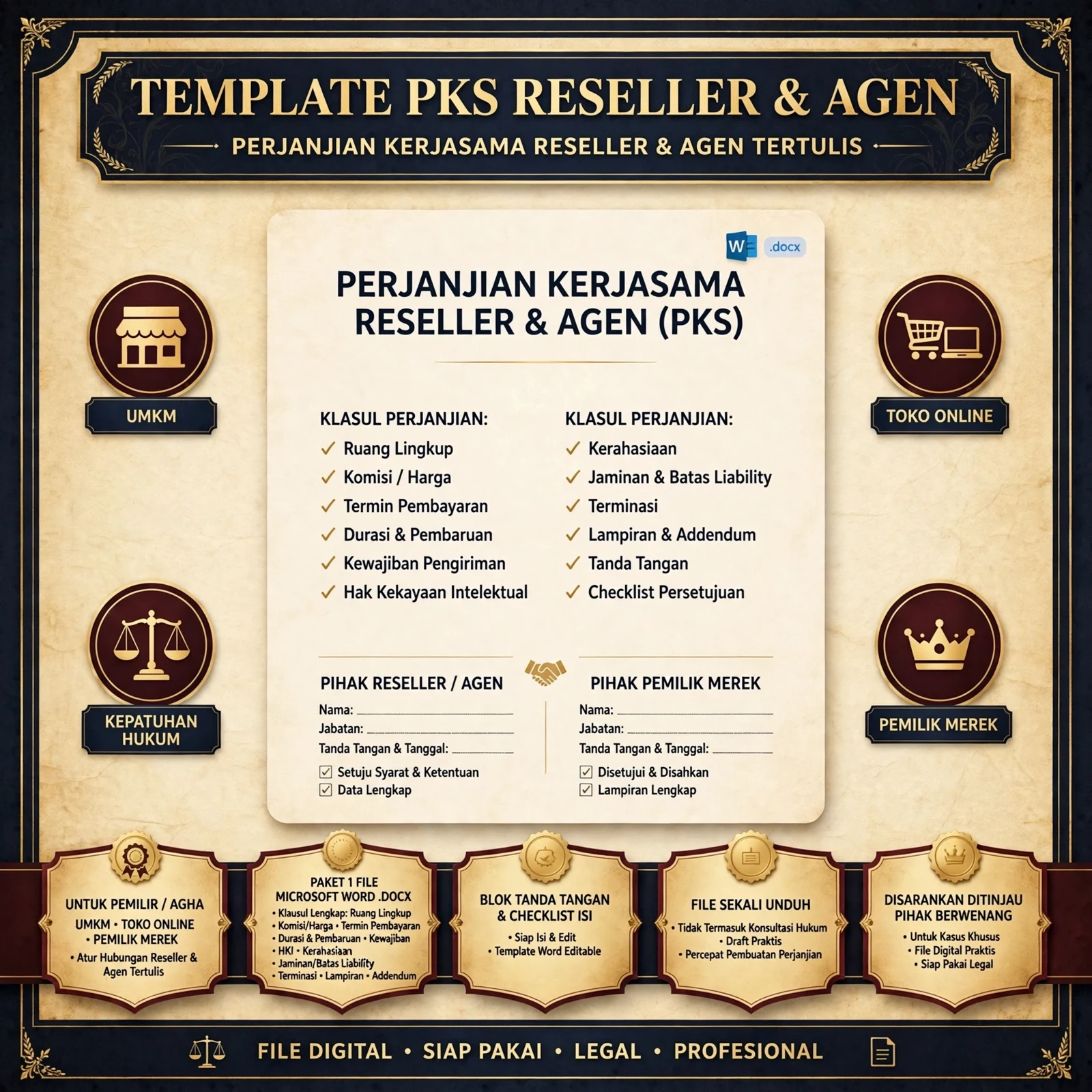 Template PKS Reseller & Agen (DOCX)
