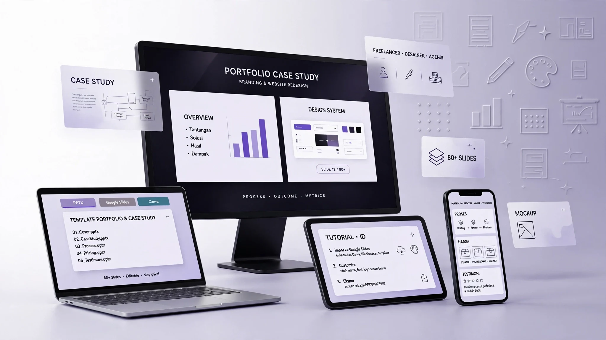 Template Presentasi Portfolio & Case Study