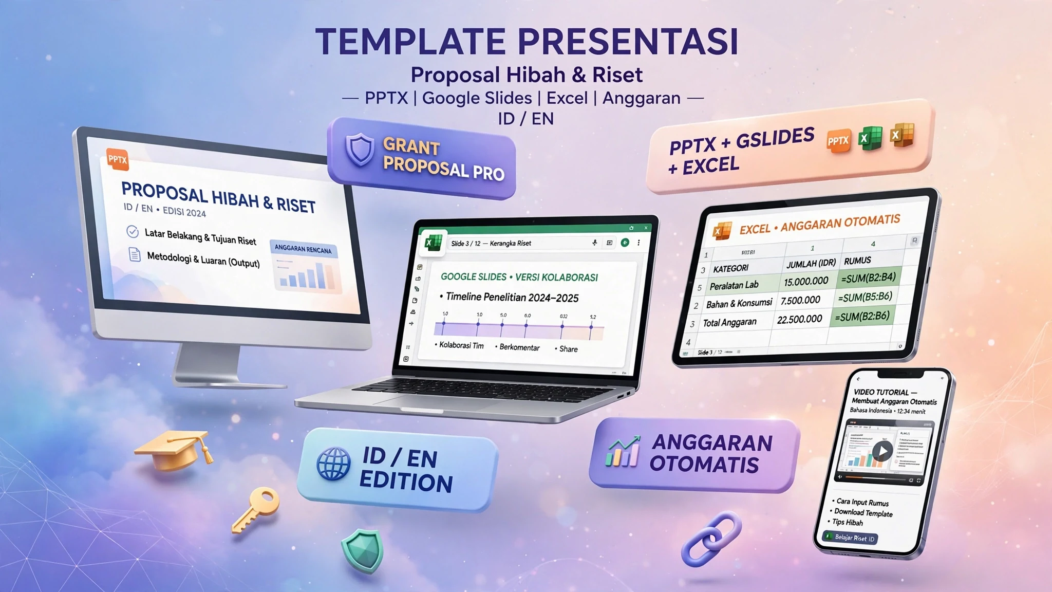 Template Presentasi Proposal Hibah & Riset