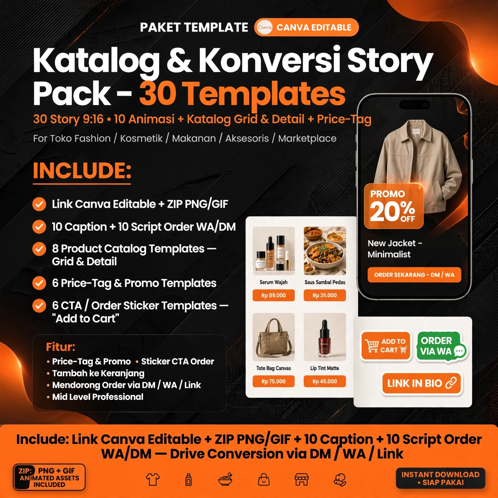 Template Story Canva