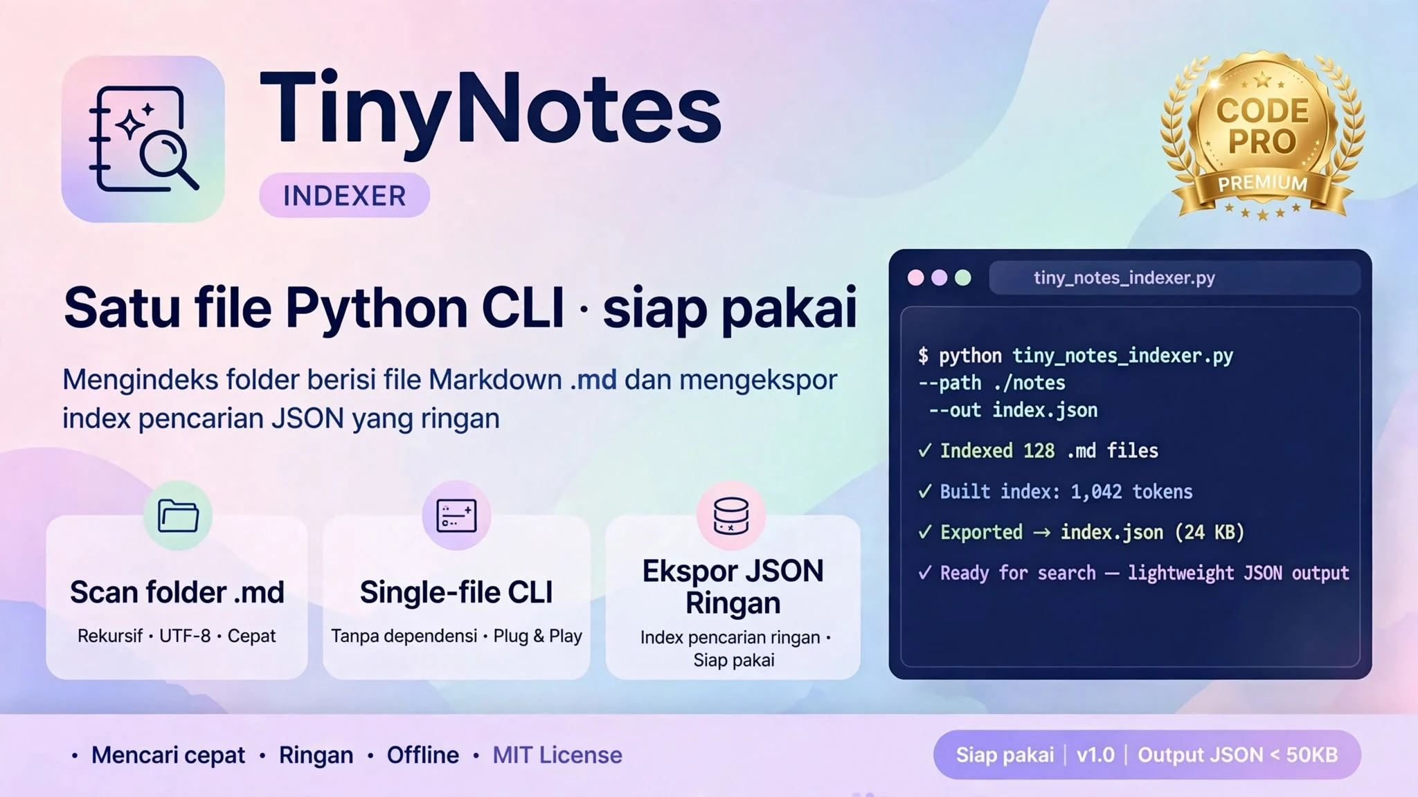 TinyNotes Indexer