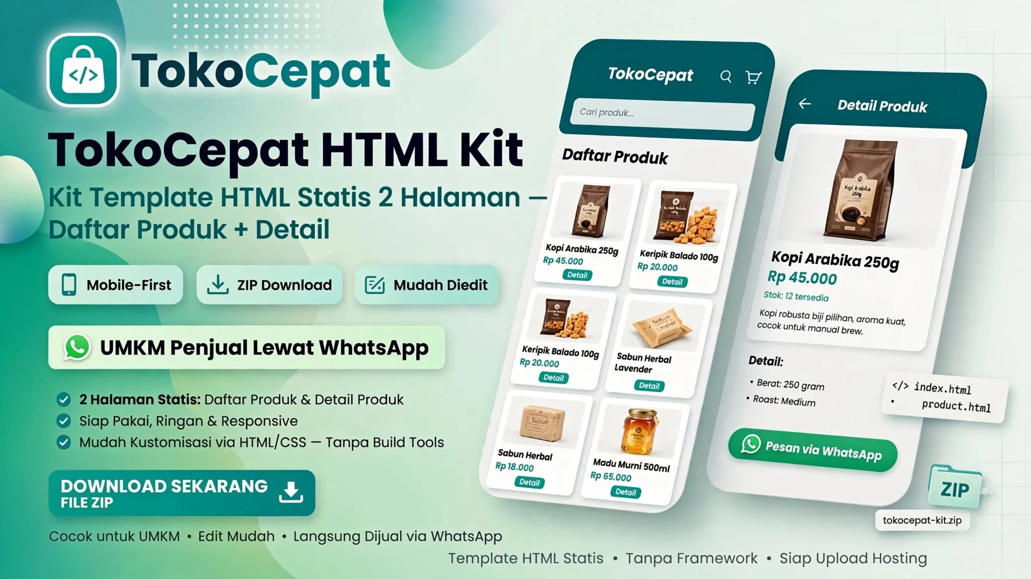 TokoCepat HTML Kit