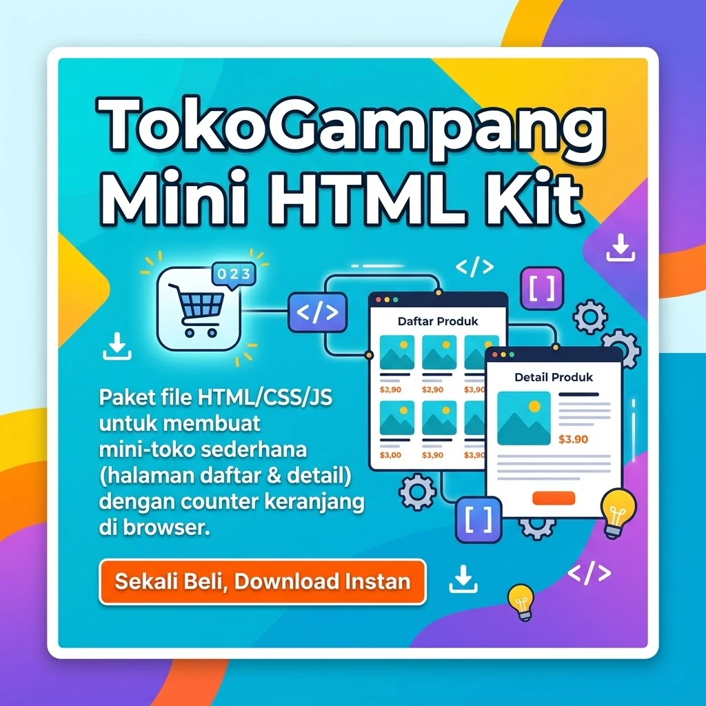 TokoGampang Mini HTML Kit