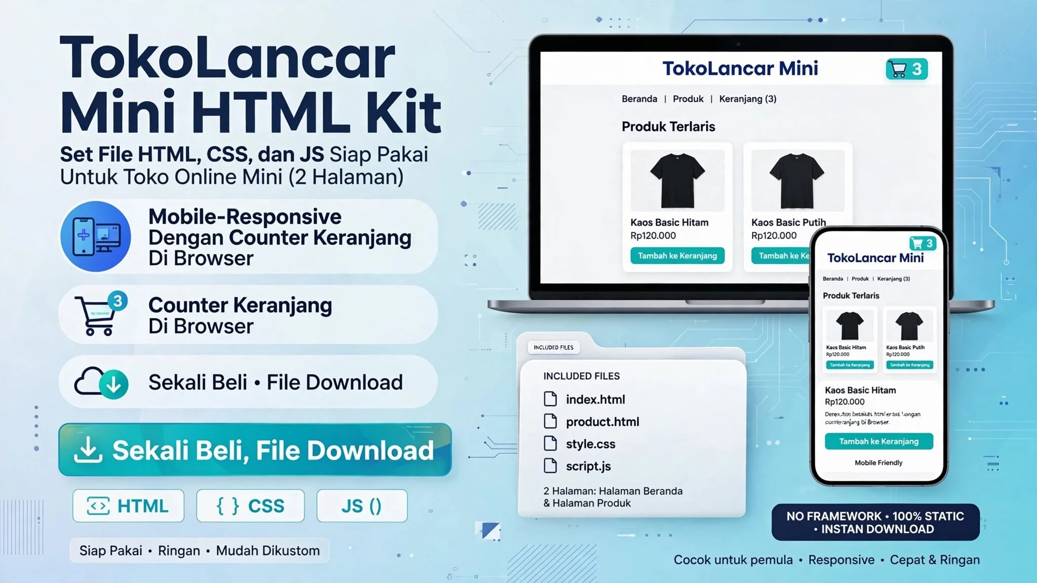 TokoLancar Mini HTML Kit