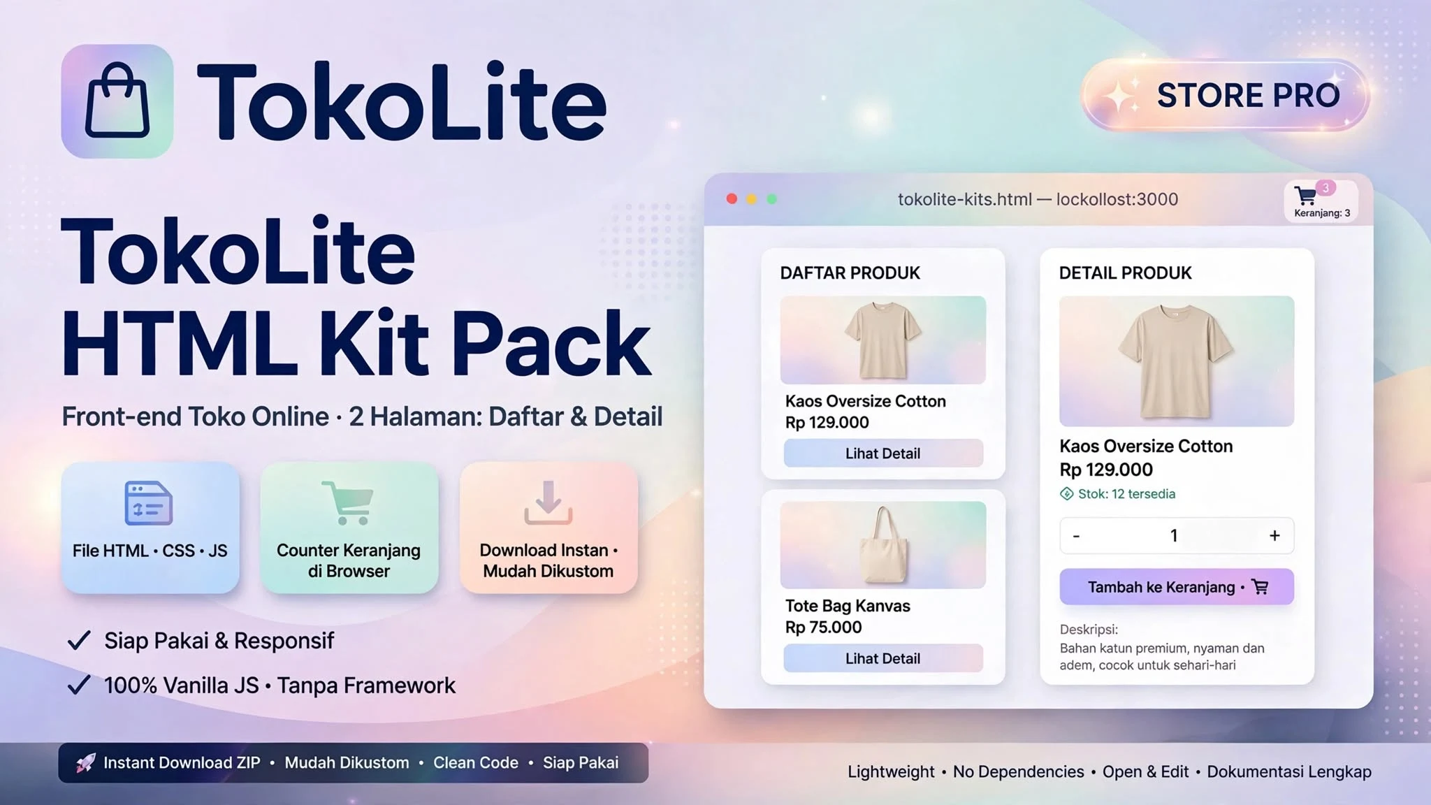 TokoLite HTML Kit