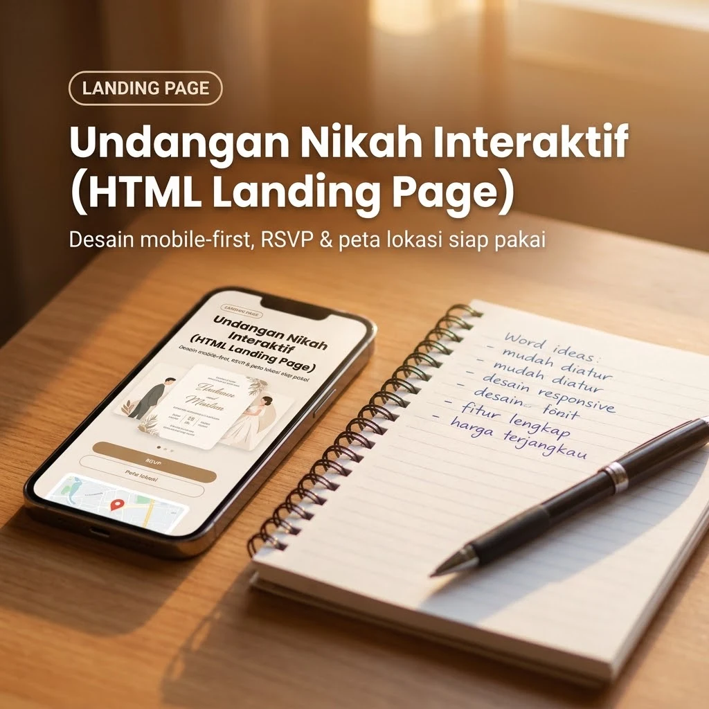 Undangan Nikah Interaktif (HTML Landing Page)