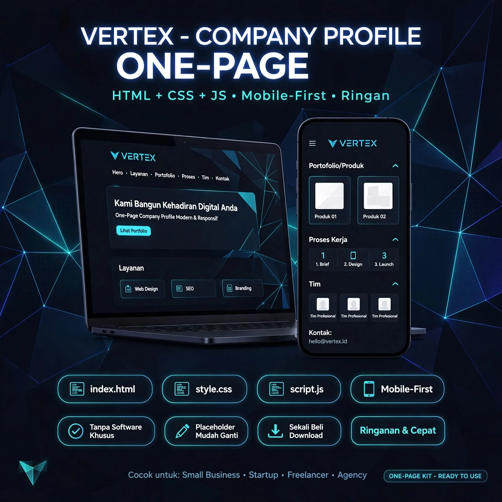 Vertex — Company Profile HTML Kit