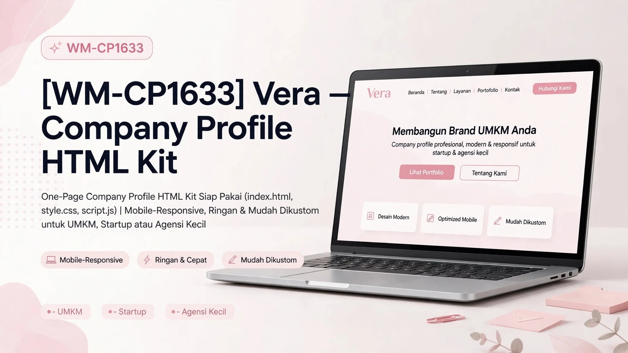 [WM-CP1633] Vera — Company Profile HTML Kit