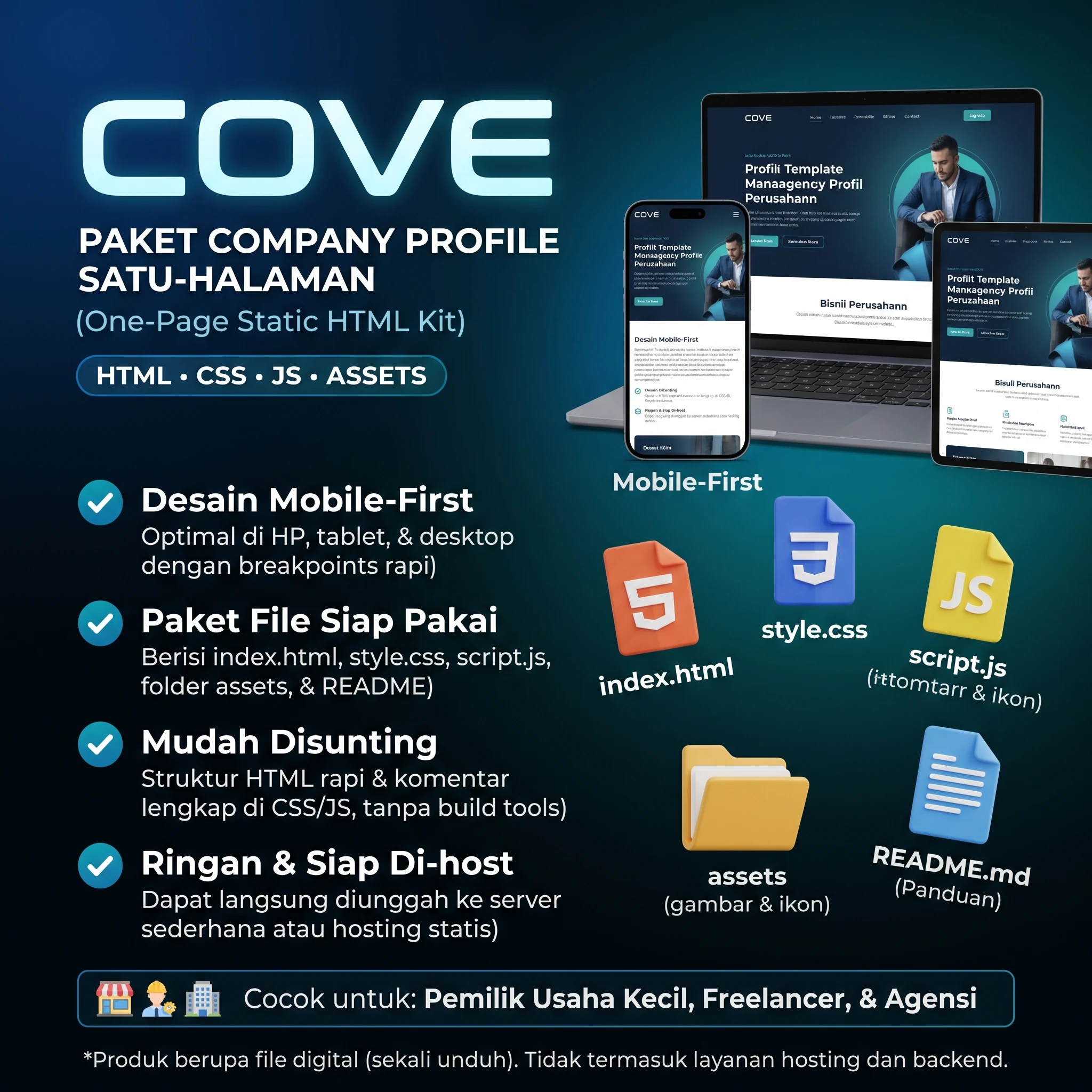 [WM-CP2145] Cove — Company Profile HTML Kit