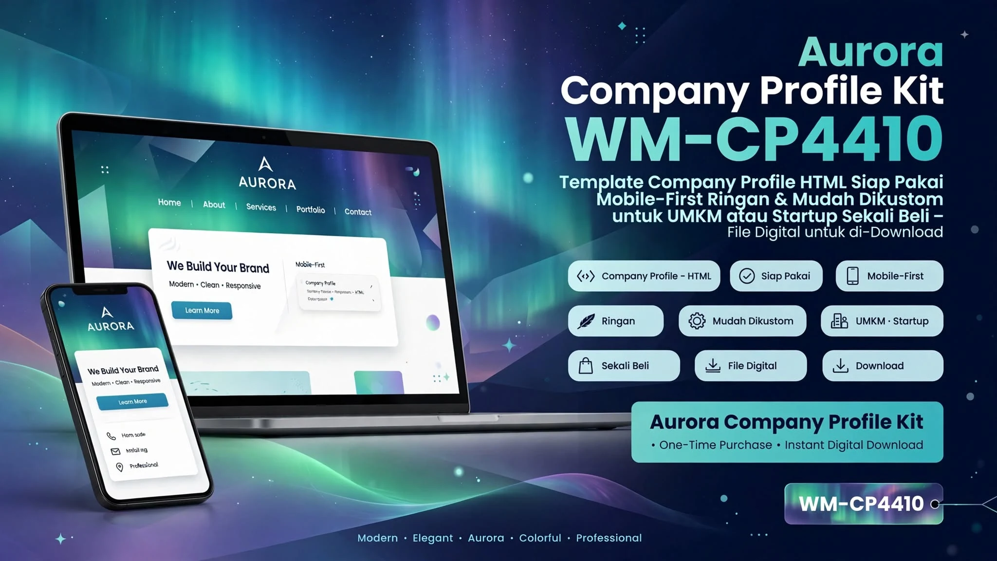 [WM-CP4410] Aurora — Company Profile Kit