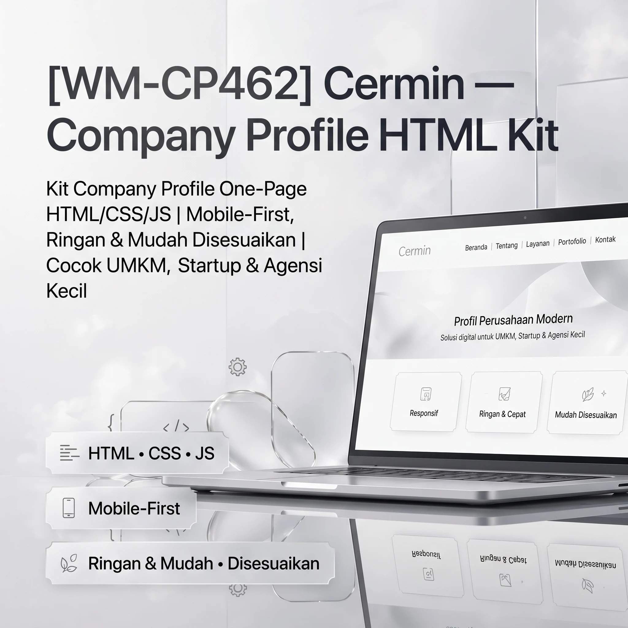 [WM-CP462] Cermin — Company Profile HTML Kit