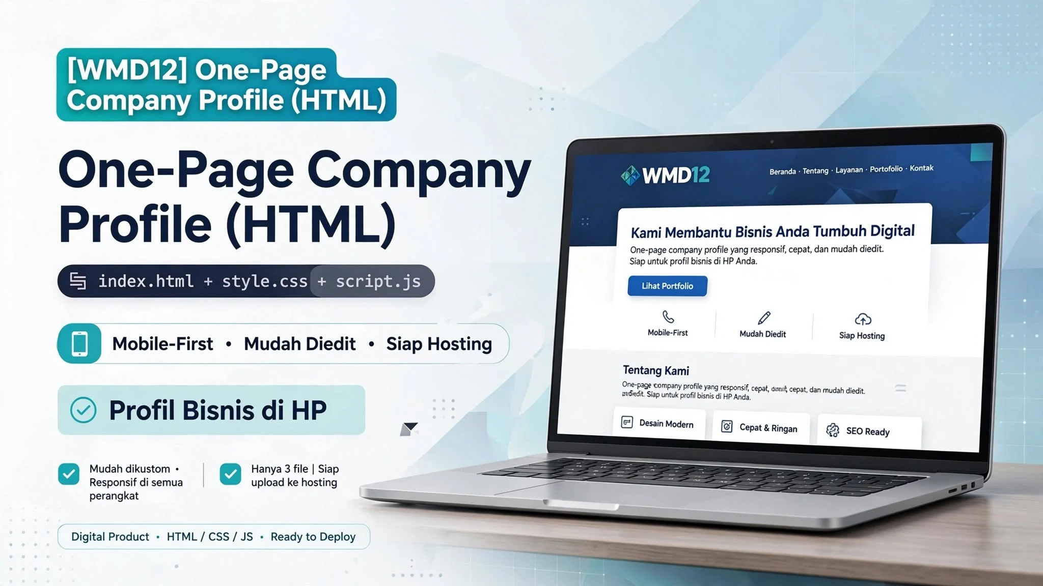 [WMD12] One-Page Company Profile (HTML)