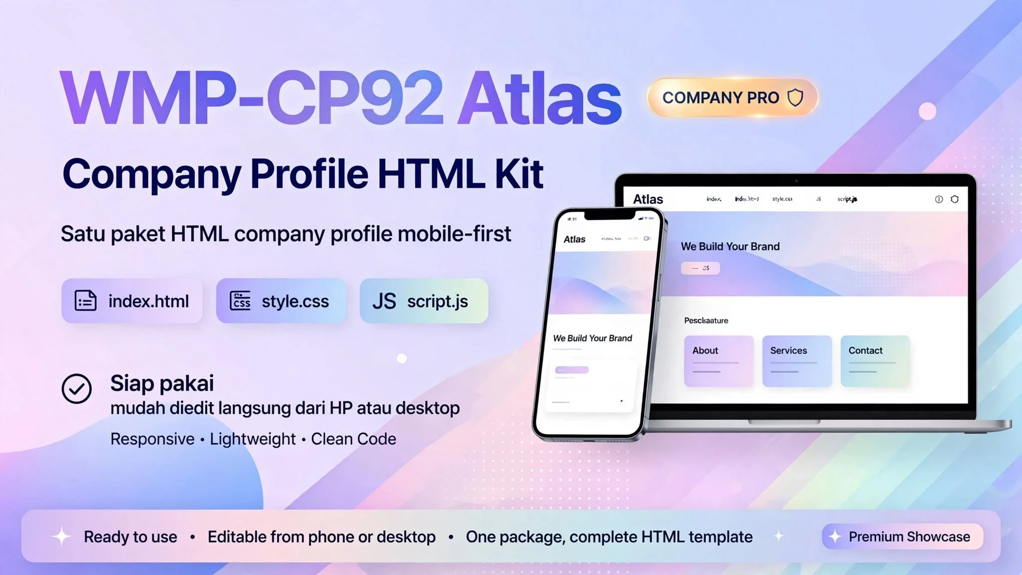 [WMP-CP92] Atlas — Company Profile HTML Kit