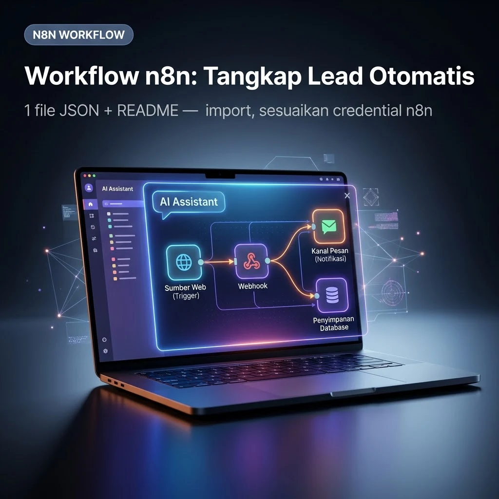 Workflow n8n: Tangkap Lead Otomatis